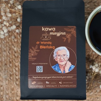 Kawa misyjna z Wandą Błeńską ziarnista 250g