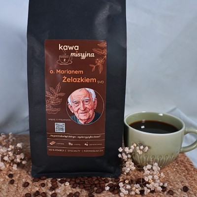 Kawa misyjna z o. Marianem Żelazkiem SVD ziarnista 1kg