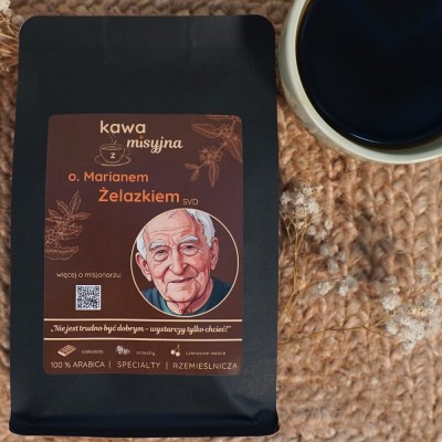 Kawa misyjna z o. Marianem Żelazkiem SVD ziarnista 250g