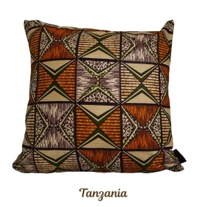 Poduszka dekoracyjna afrykańska 45x45 Tanzania (z wkładem) – edycja limitowana